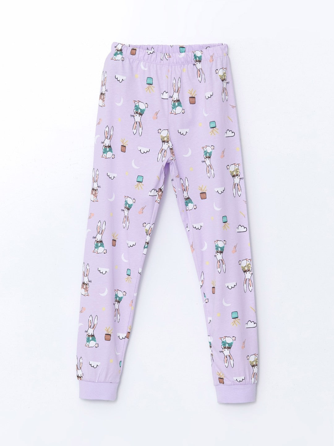 LCW Kids Crew Neck Girls Pajama Set