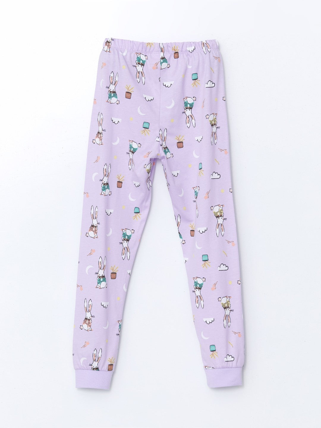 LCW Kids Crew Neck Girls Pajama Set