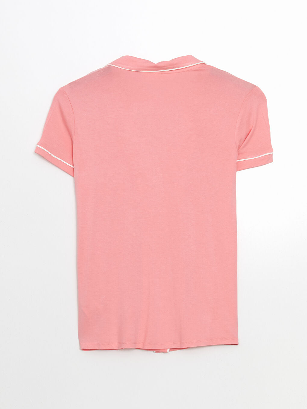 LCW DREAM Turquoise Shirt Collar Women Shorts Pajama Set