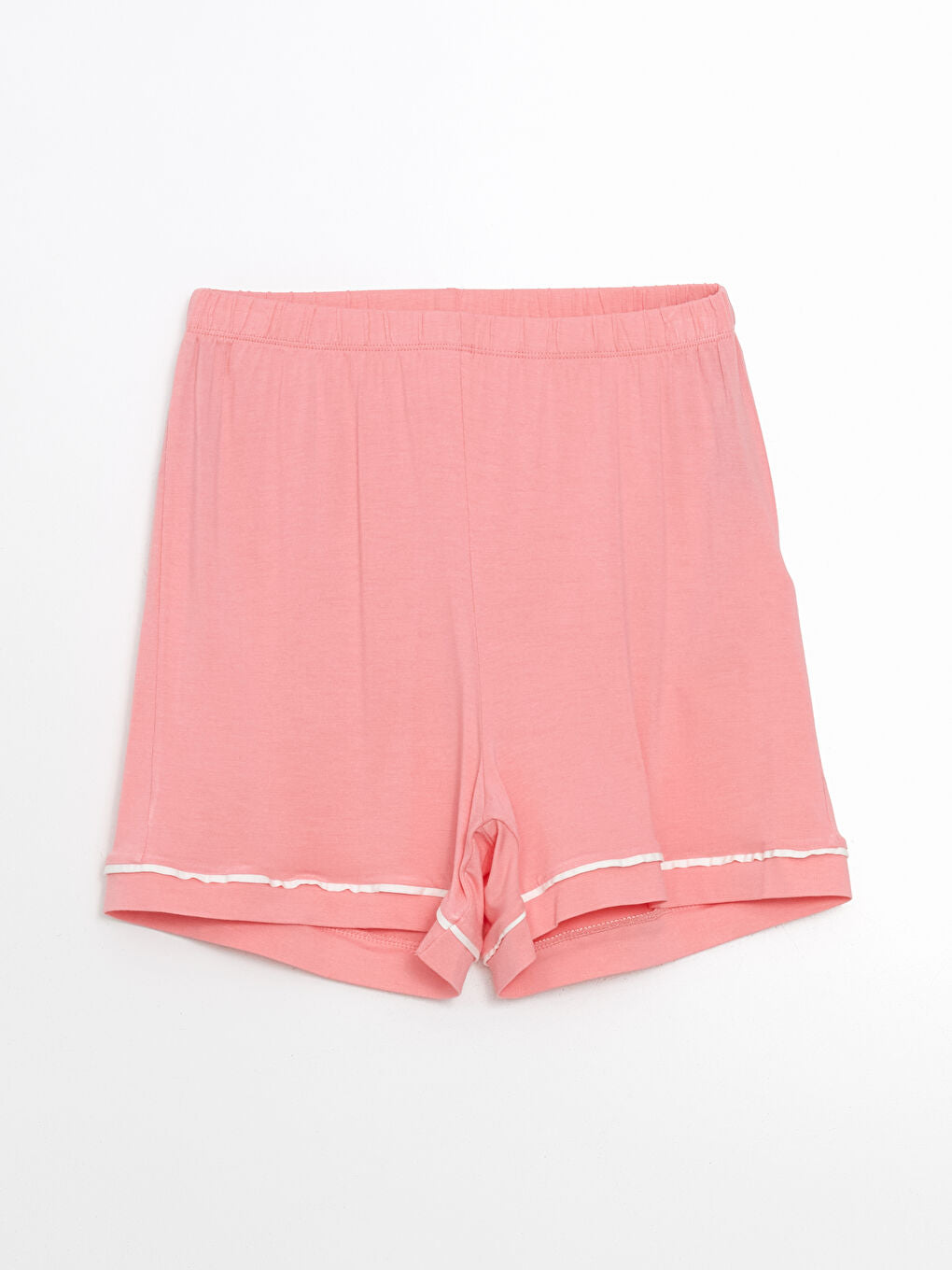 LCW DREAM Turquoise Shirt Collar Women Shorts Pajama Set