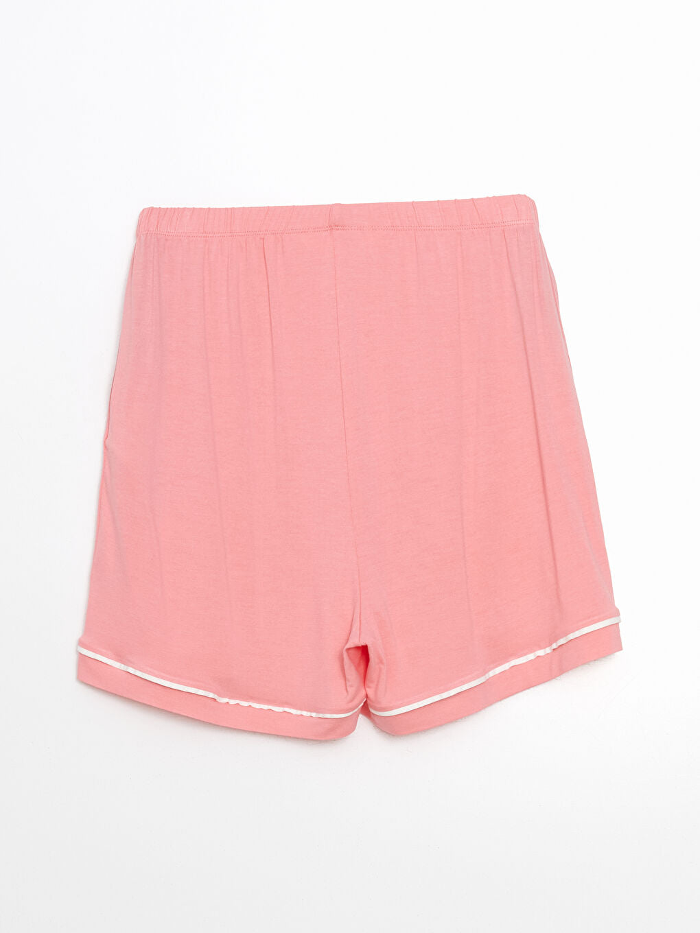 LCW DREAM Turquoise Shirt Collar Women Shorts Pajama Set