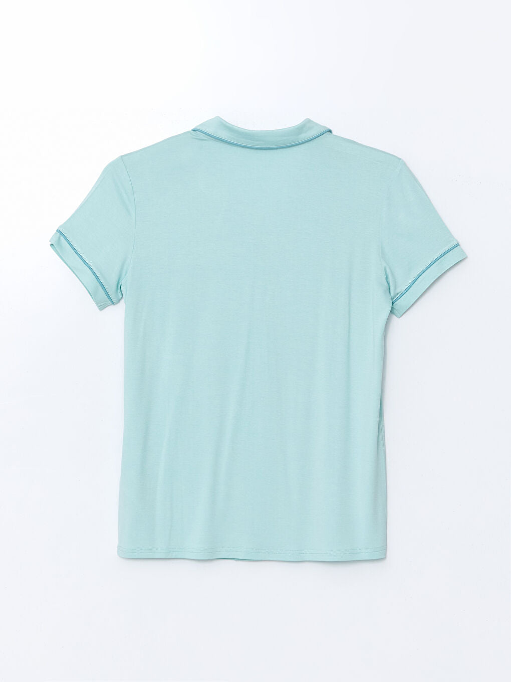 LCW DREAM Turquoise Shirt Collar Women Shorts Pajama Set