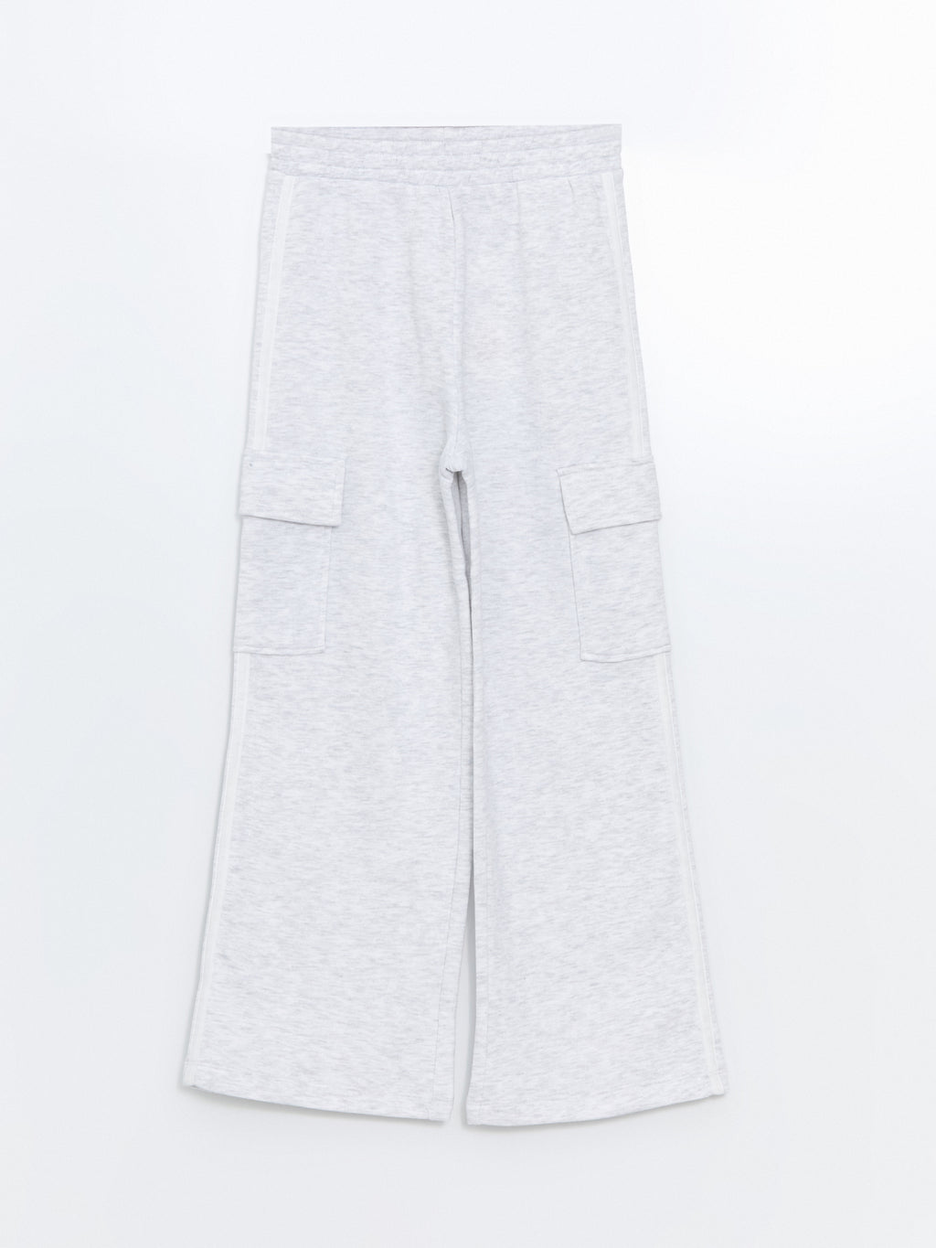 Elastic Waist Girls Thick Cargo Sweatpants