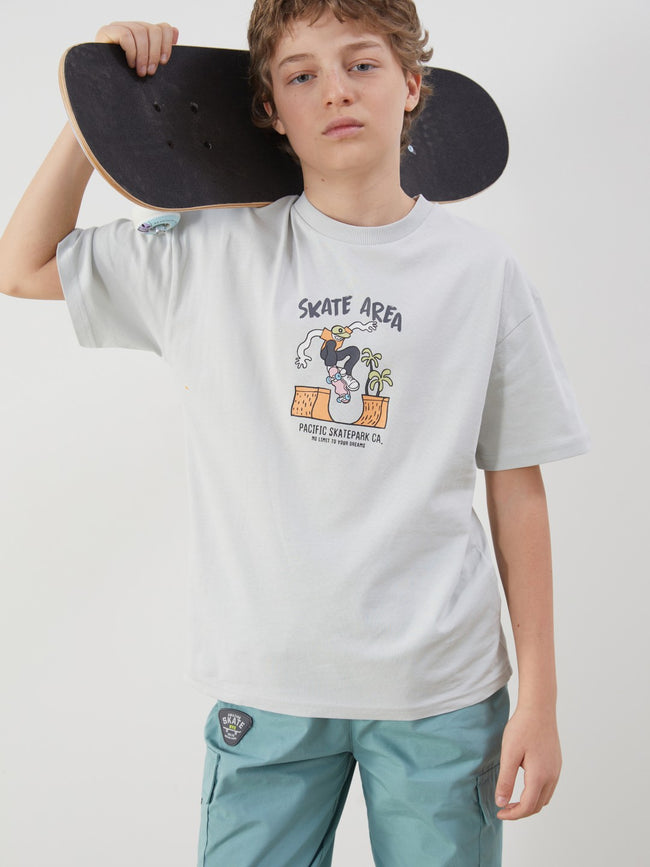 LCW Kids Crew Neck Boy T-Shirt Hover Image