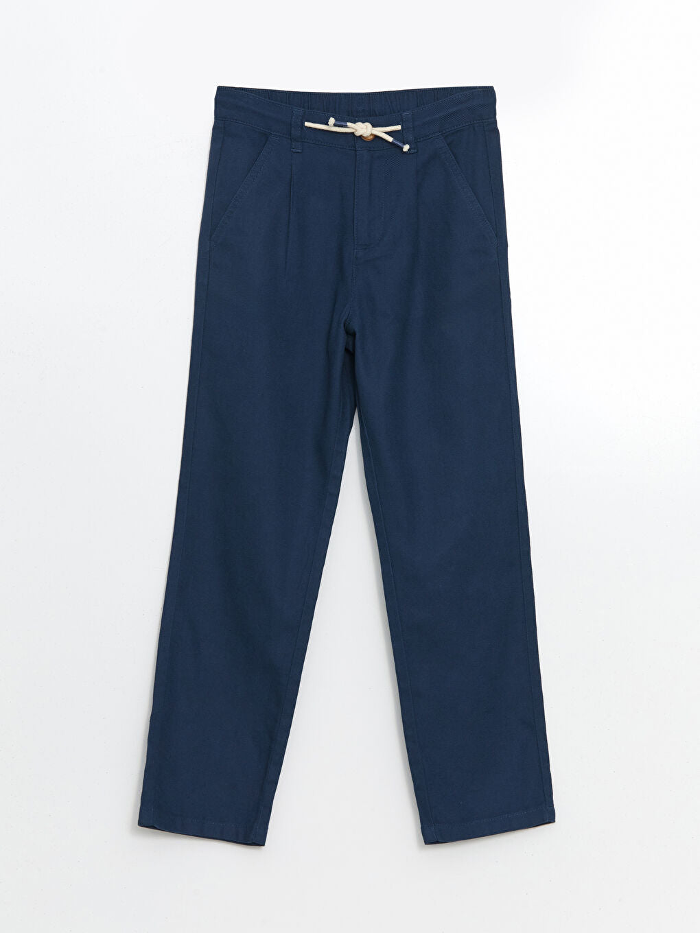 LCW Kids Anthracite Elastic Waist Linen Blend Boy Trousers