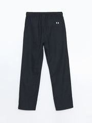 LCW Kids Anthracite Elastic Waist Linen Blend Boy Trousers