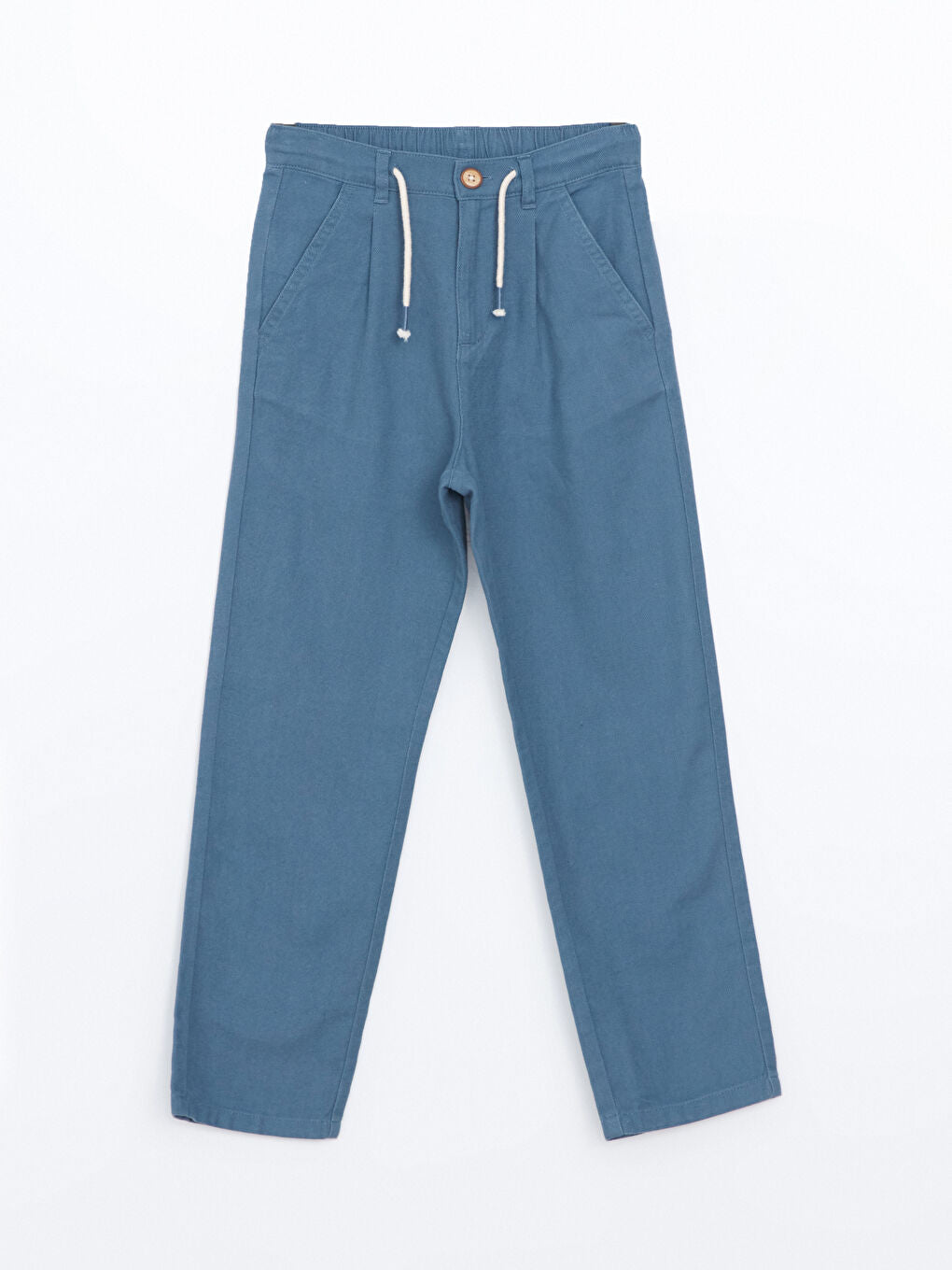 LCW Kids Anthracite Elastic Waist Linen Blend Boy Trousers