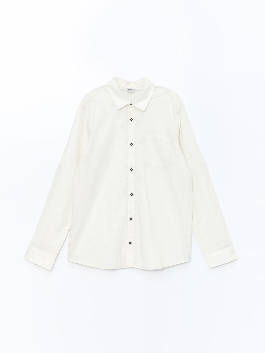 LCW Kids Ecru Linen Blend Boy Shirt