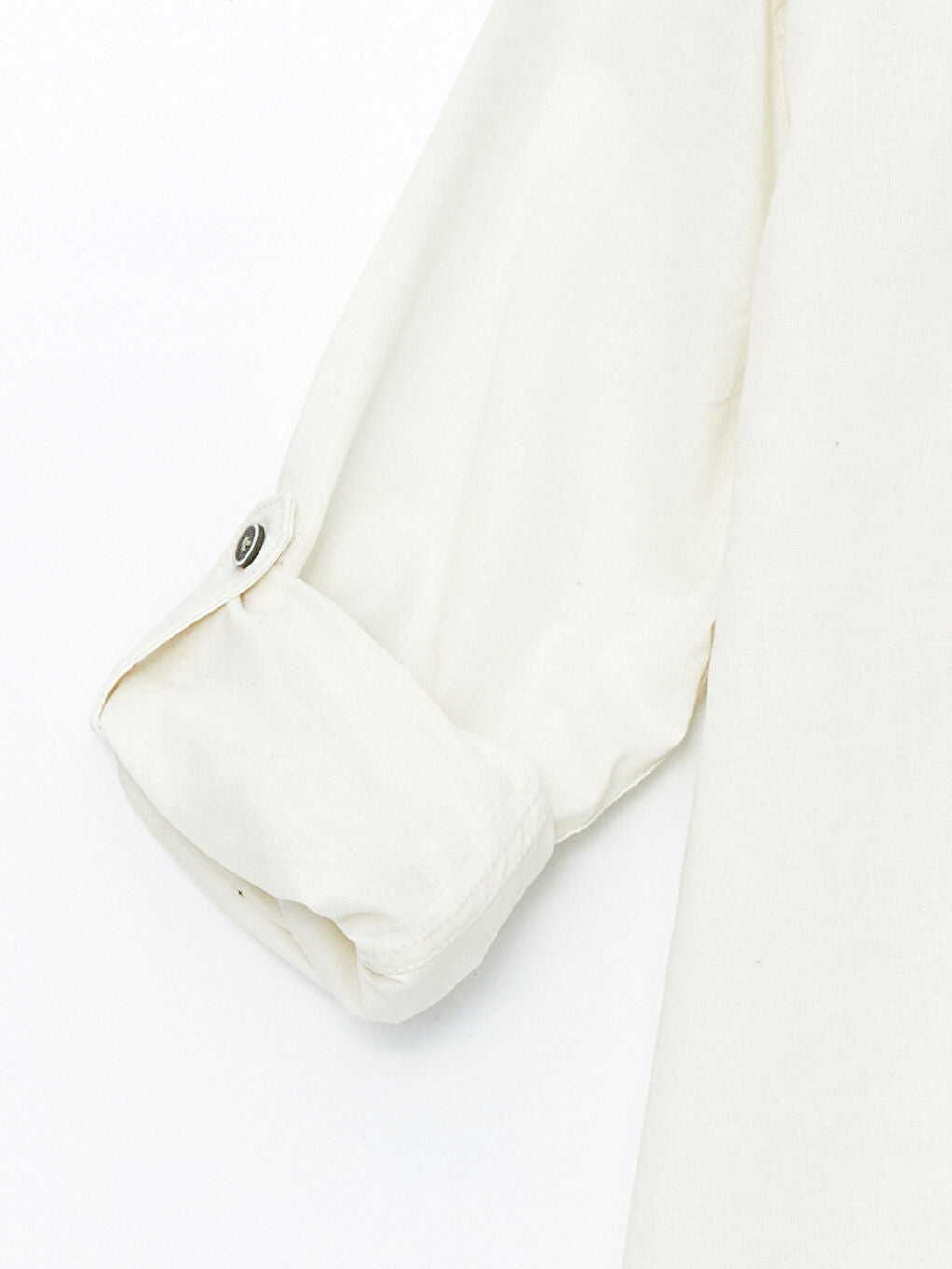 LCW Kids Ecru Linen Blend Boy Shirt