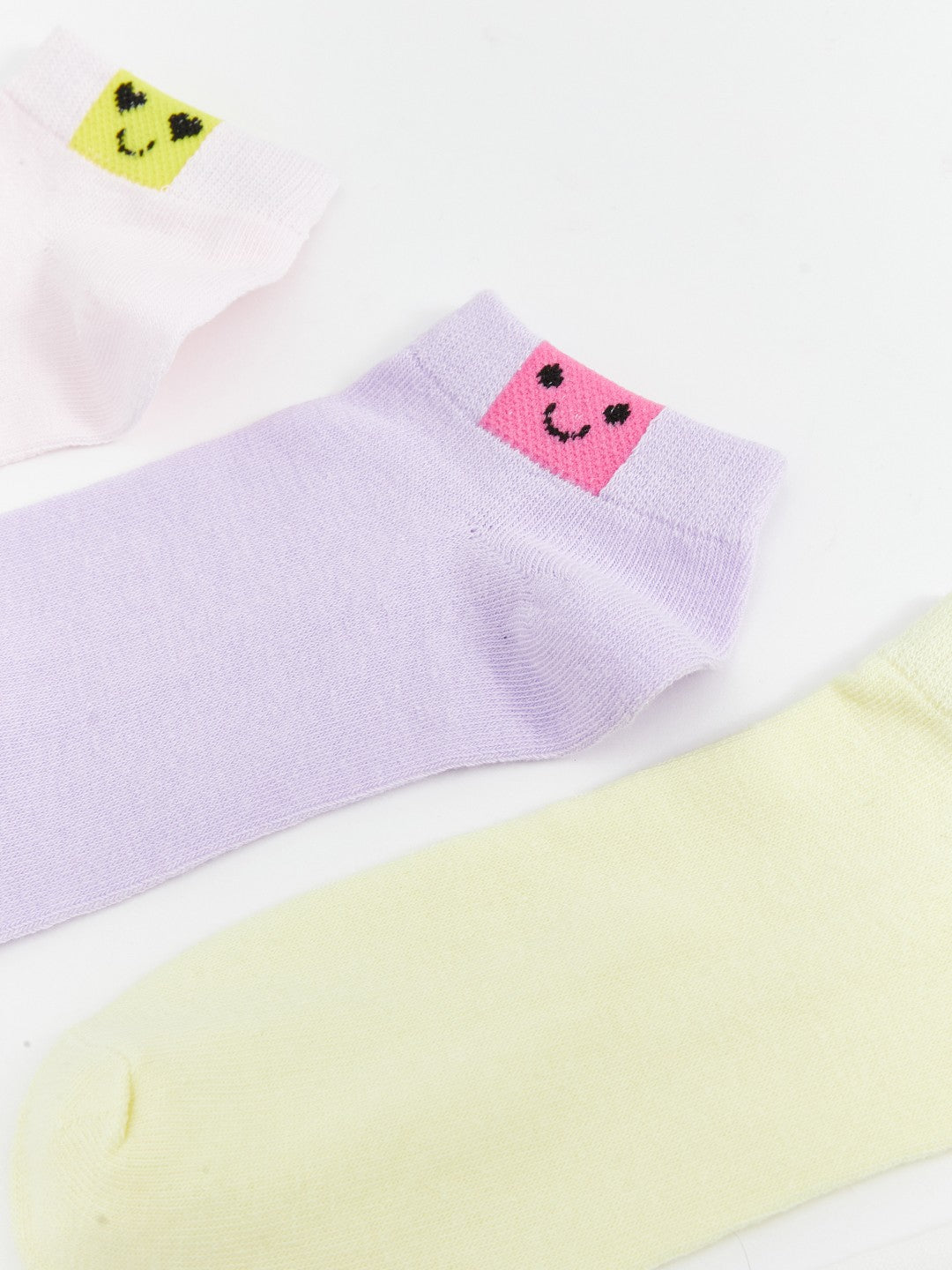 LCW Kids Patterned Girls Booties Socks 7-Pack