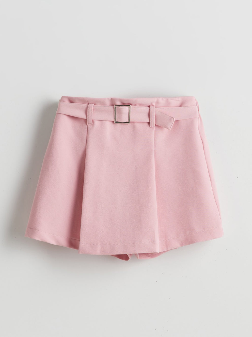 LCW Kids Elastic Waist Pleated Girls Shorts Skirt