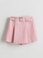 LCW Kids Elastic Waist Pleated Girls Shorts Skirt