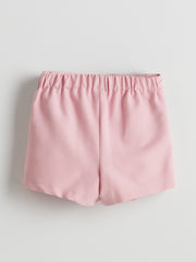 LCW Kids Elastic Waist Pleated Girls Shorts Skirt