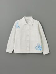 Printed Girls Jean Jacket