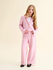 LCW Kids Pink Adjustable Waist Elastic Girl Trousers