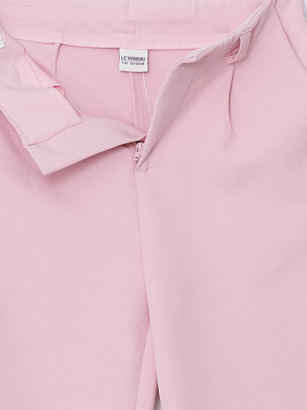 LCW Kids Pink Adjustable Waist Elastic Girl Trousers