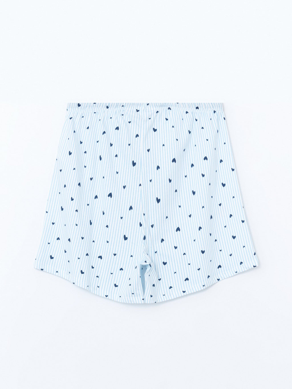 LCW Dream Crew Neck Embroidered Women Shorts Pajama Set