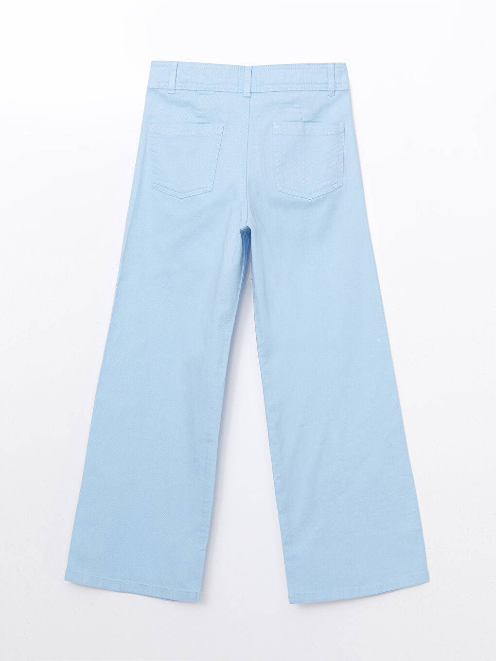 LCW Kids Blue Adjustable Waist Elastic Girl Trousers