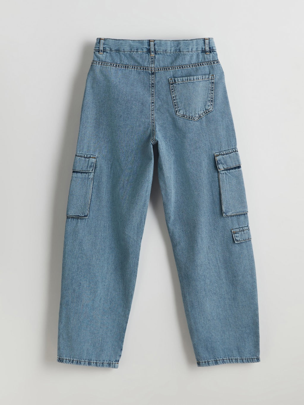 LCW Kids Adjustable Waist Elastic Boy Cargo Jean Trousers