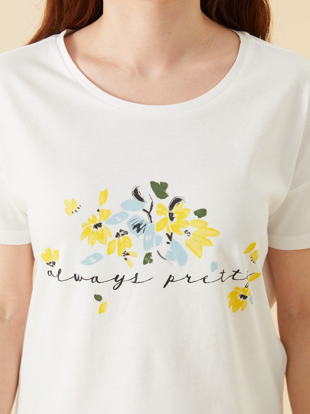 LCW Dream Petite Crew Neck Women Shorts Pajama Set