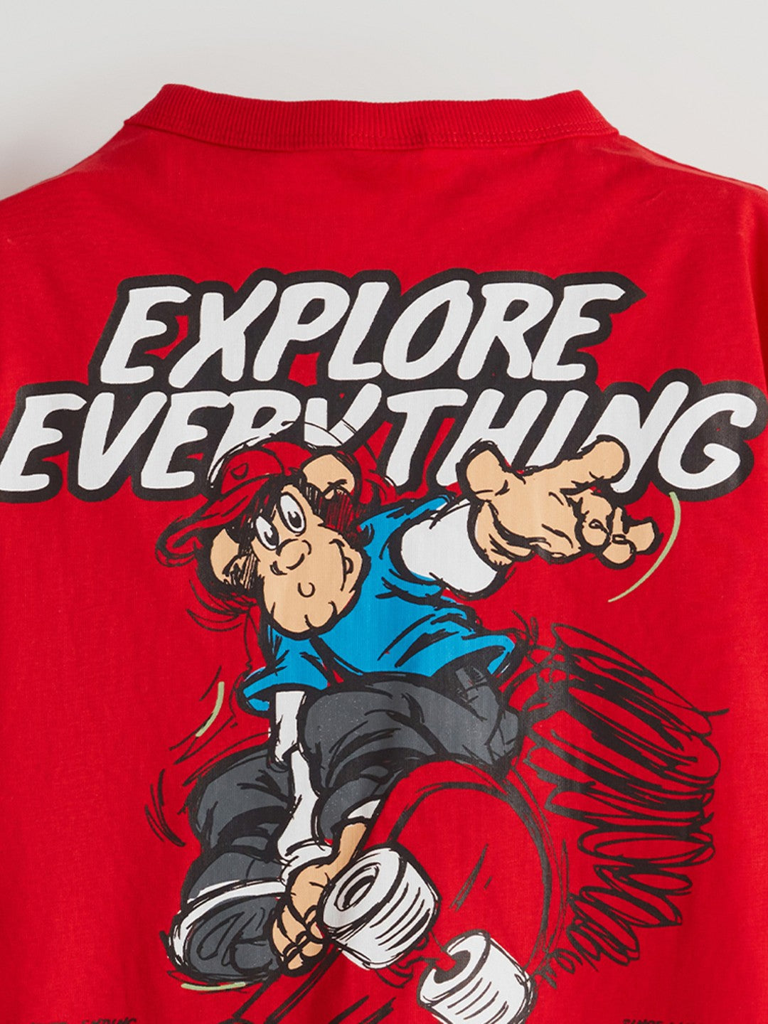 LCW Kids Crew Neck Nostalgic Monkey Printed Boy T-Shirt