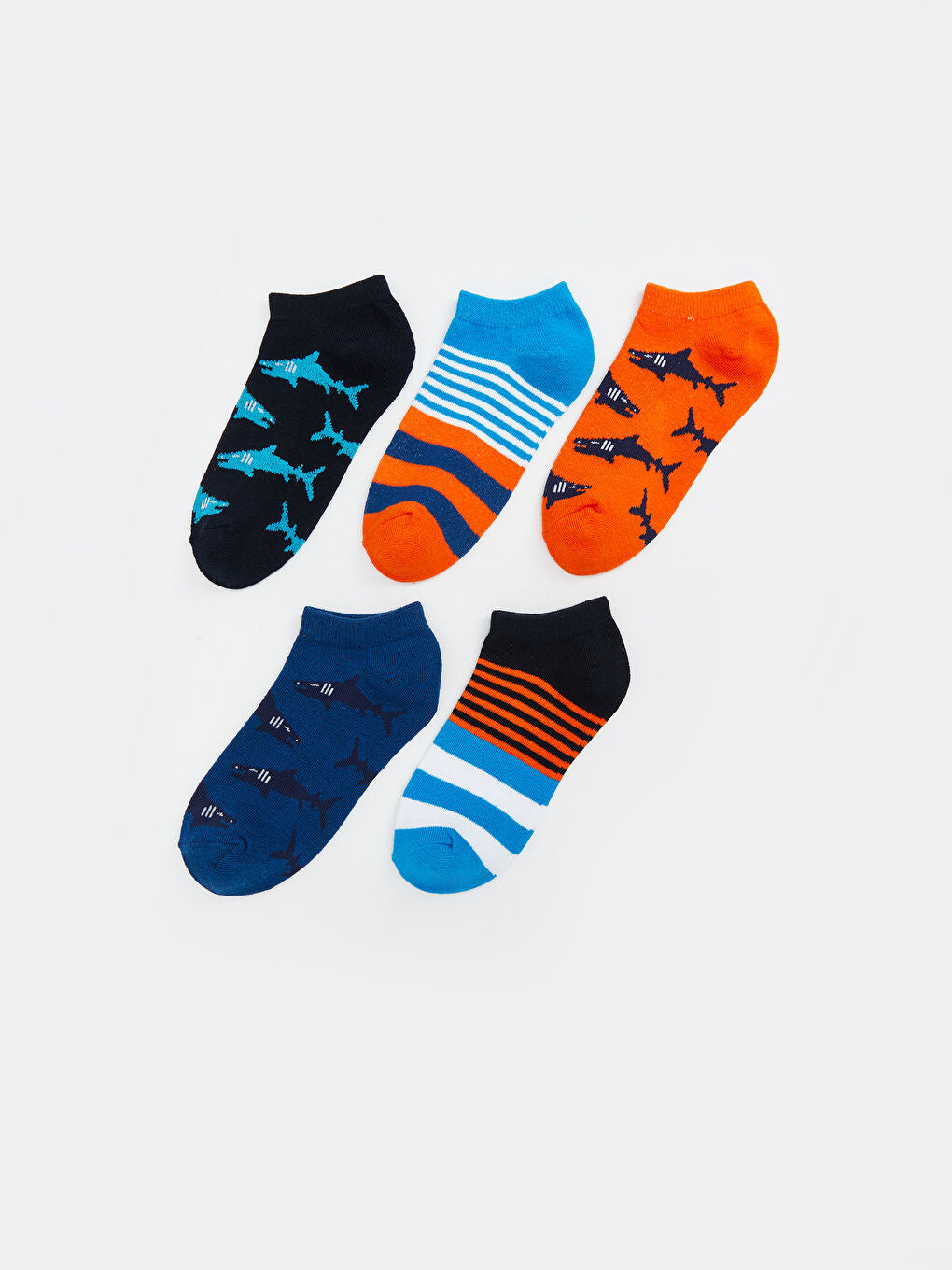 LCW Kids Mixed Patterned Boys Ankle Socks 5-Pack