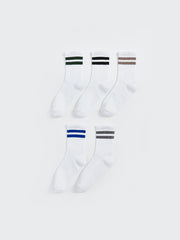 LCW Kids Mixed Striped Boys Ankle Socks 5-Pack