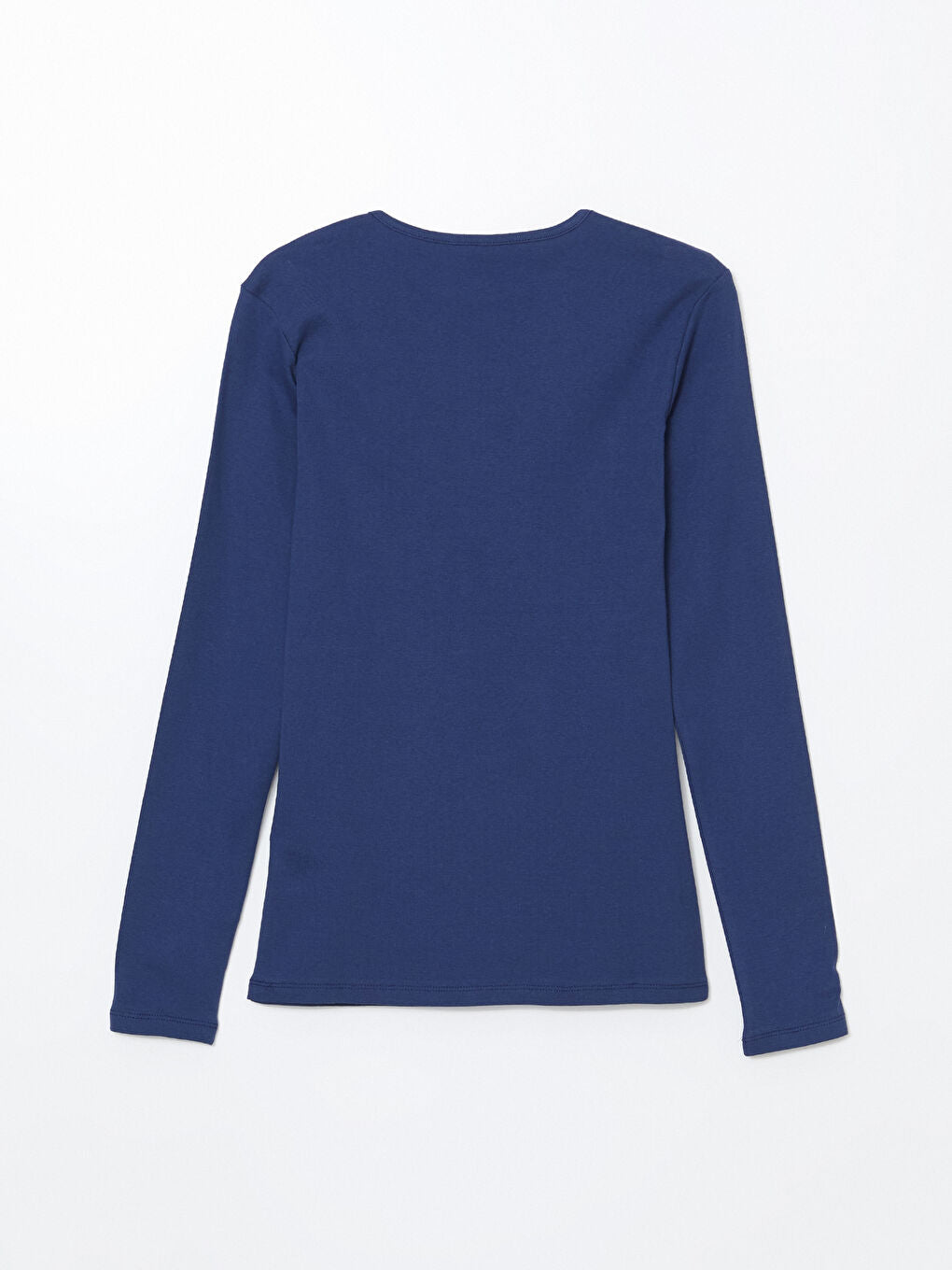 LCWAIKIKI Classic Blue Crew Neck Women Bodysuit