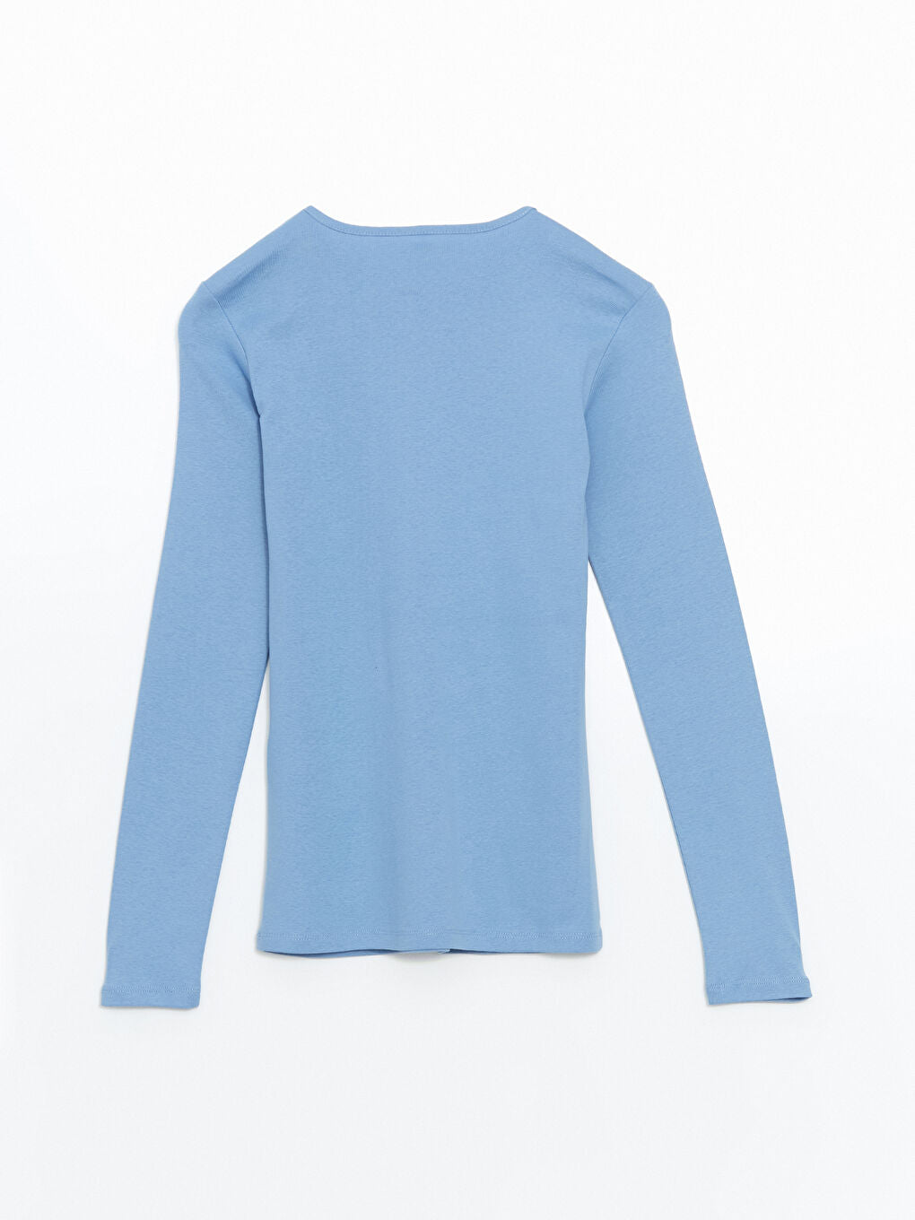 LCWAIKIKI Classic Blue Crew Neck Women Bodysuit