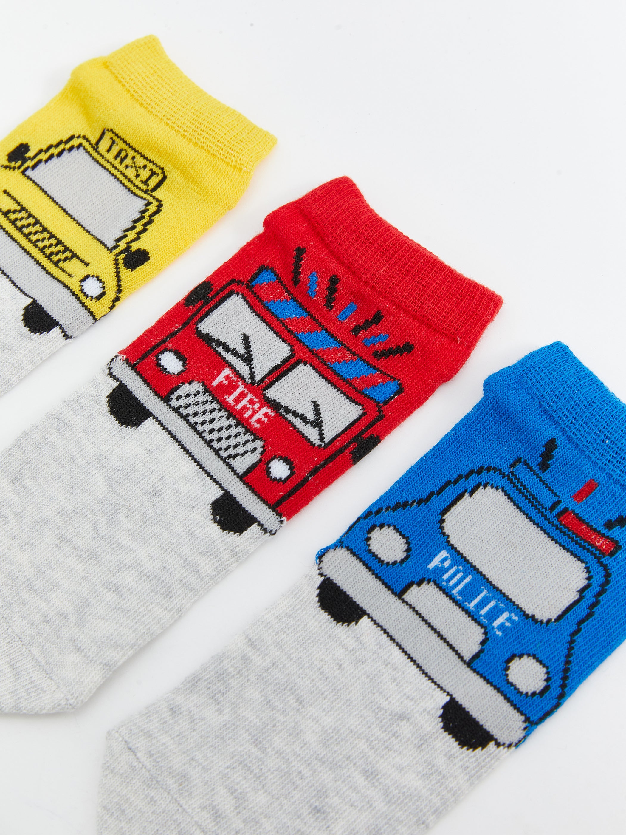 Patterned Boys Ankle Socks 5-Pack