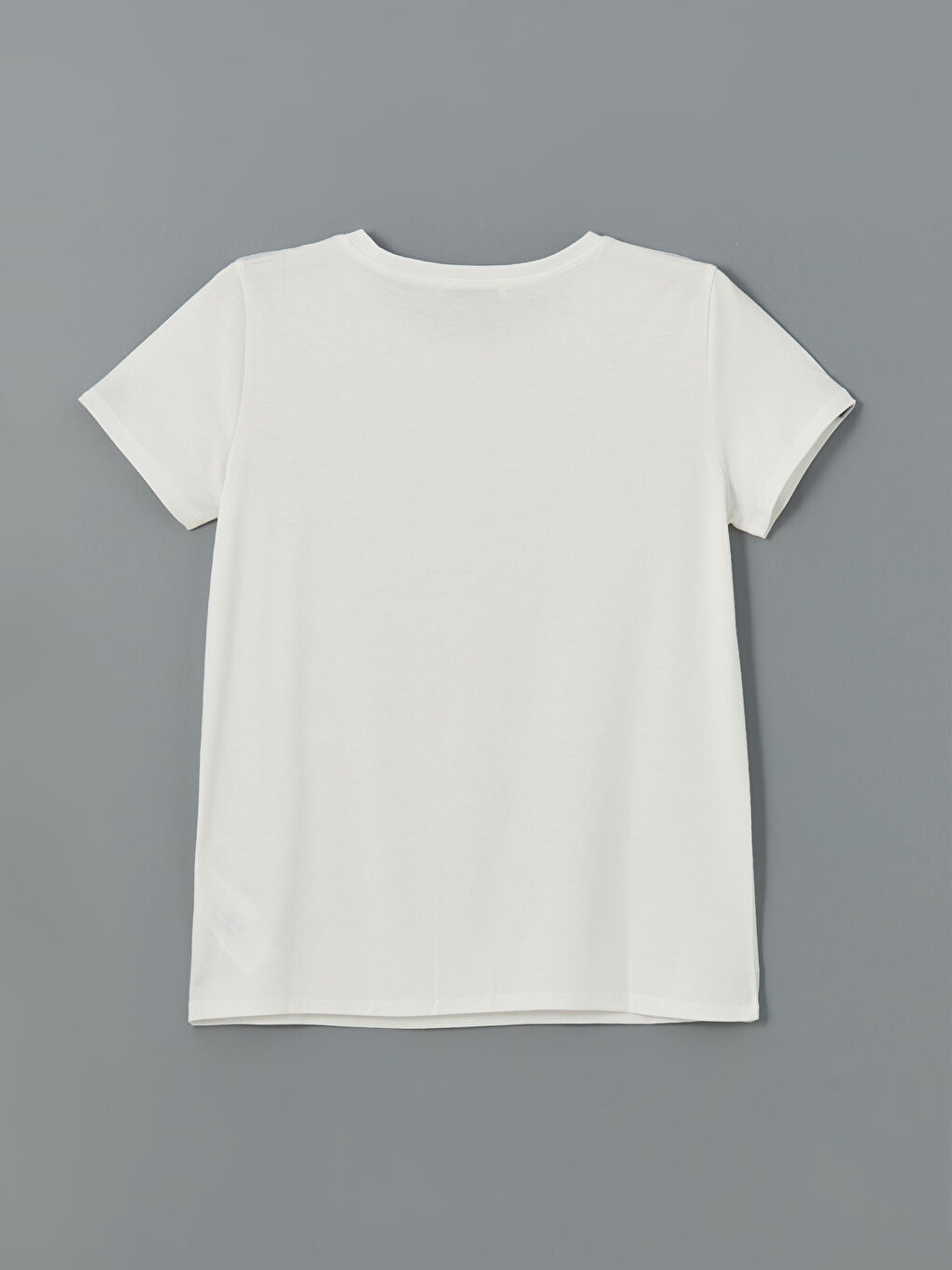 LCWAIKIKI Classic Ecru Crew Neck Printed Women T-Shirt