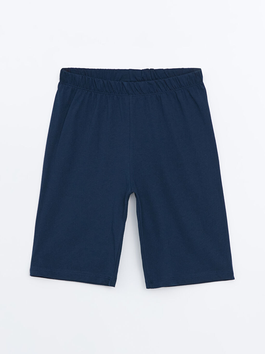 LCW Kids Blue Crew Neck Boy Shorts Pajama Set