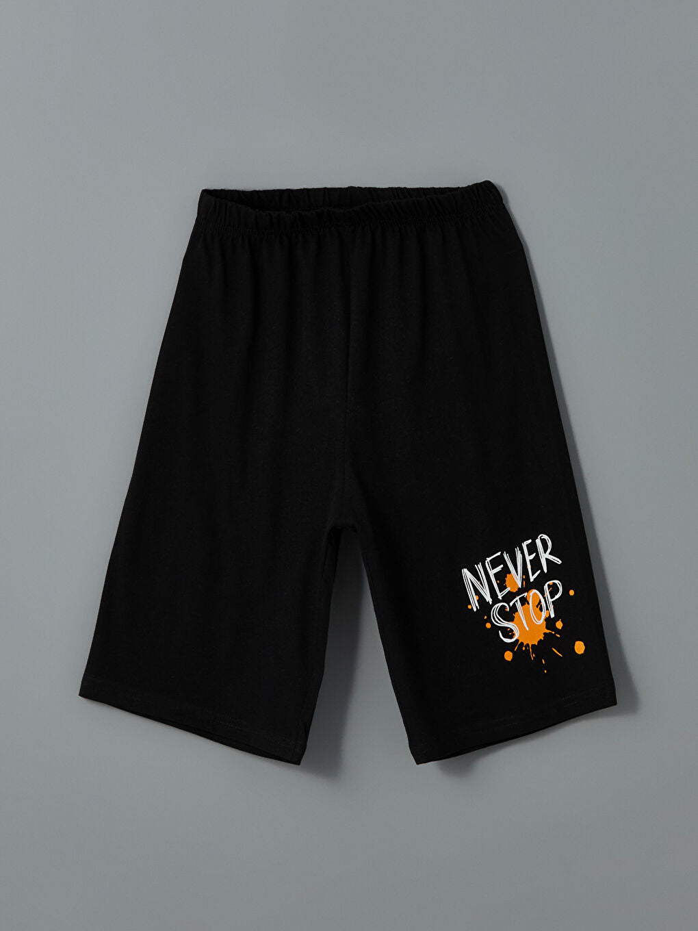 LCW Kids White Crew Neck Boy Shorts Pajama Set