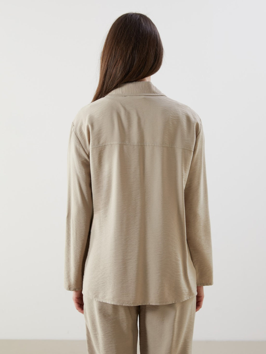 LCW Grace Plain Pocket Women Shirt Tunic