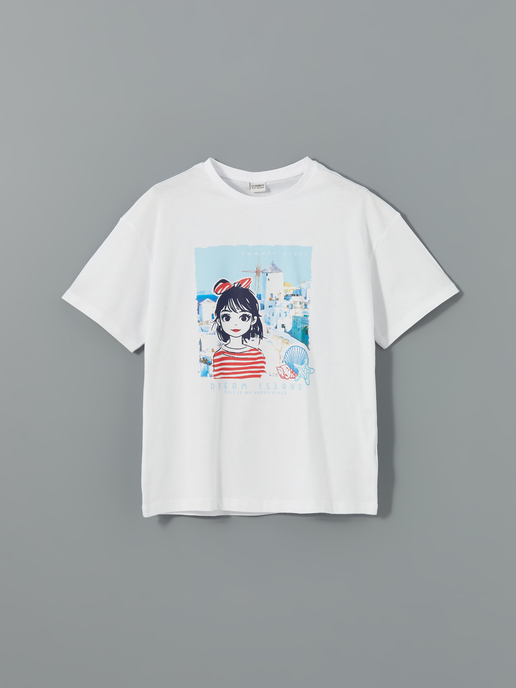 Crew Neck Girls T-Shirt