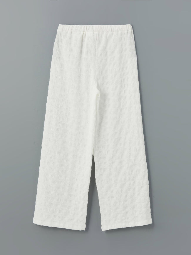 LCW Kids Elastic Waist Textured Girl Trousers Main Image