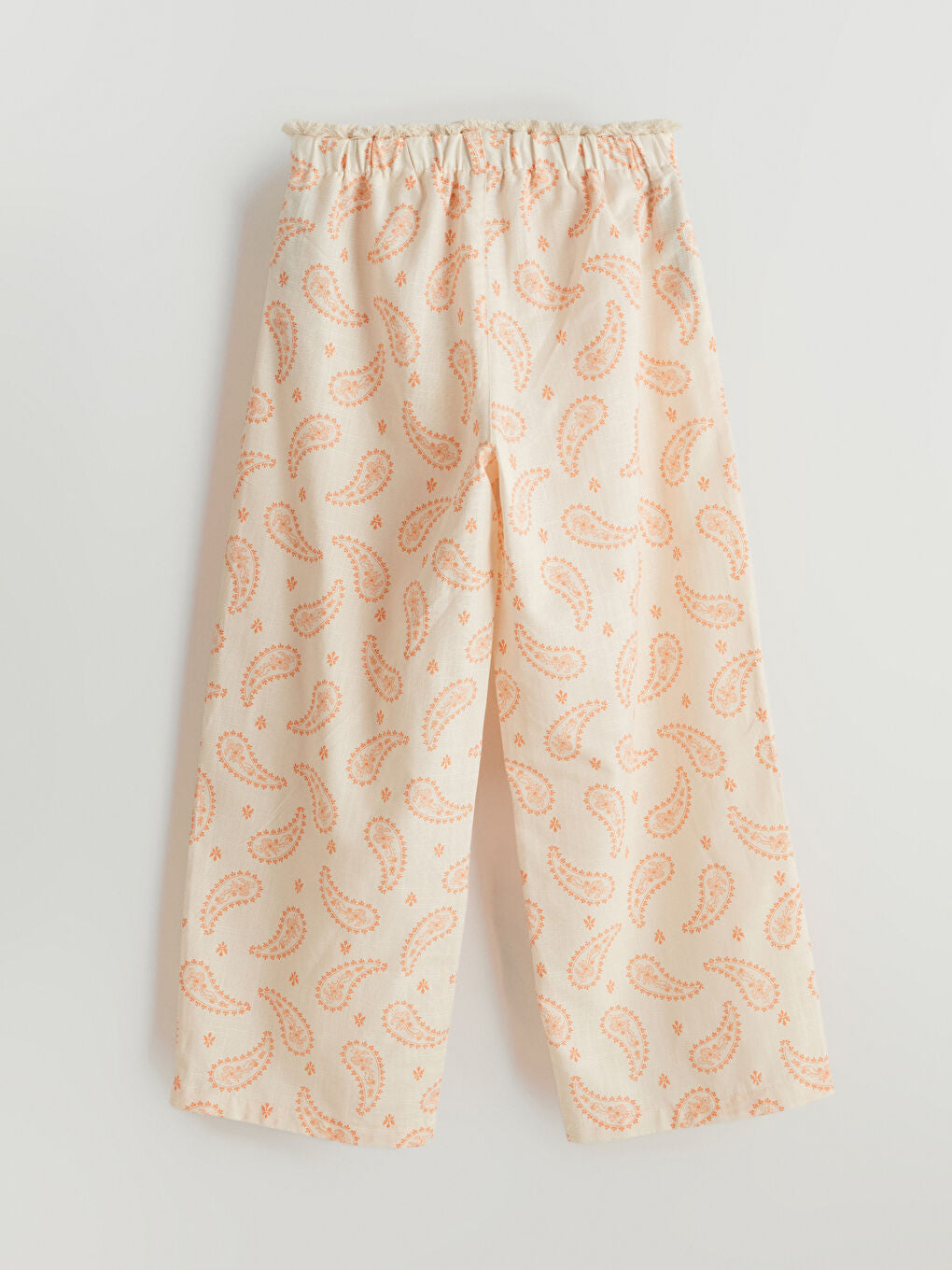 LCW Kids Beige Elastic Waist Girls Trousers