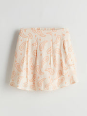 LCW Kids Elastic Waist Girl Shorts Skirt