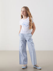 LCW Kids Elastic Waist Girls Cargo Pants