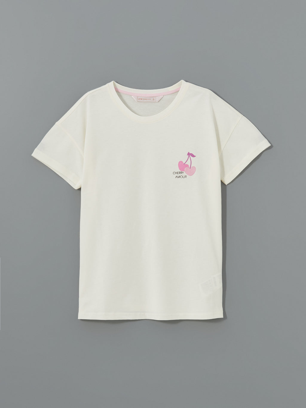 LCW Dream Crew Neck Printed Women Pajama Set