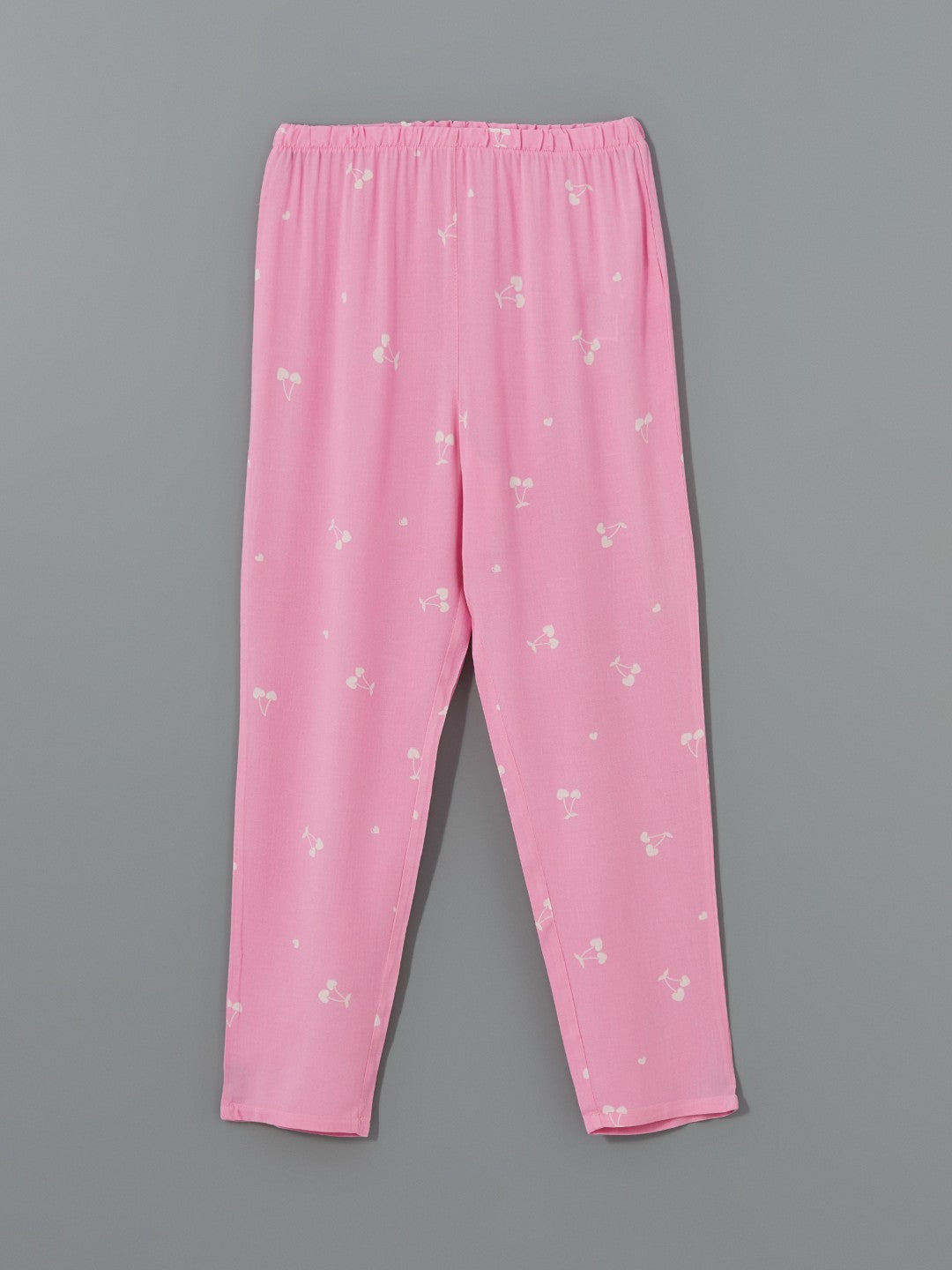 LCW Dream Crew Neck Printed Women Pajama Set