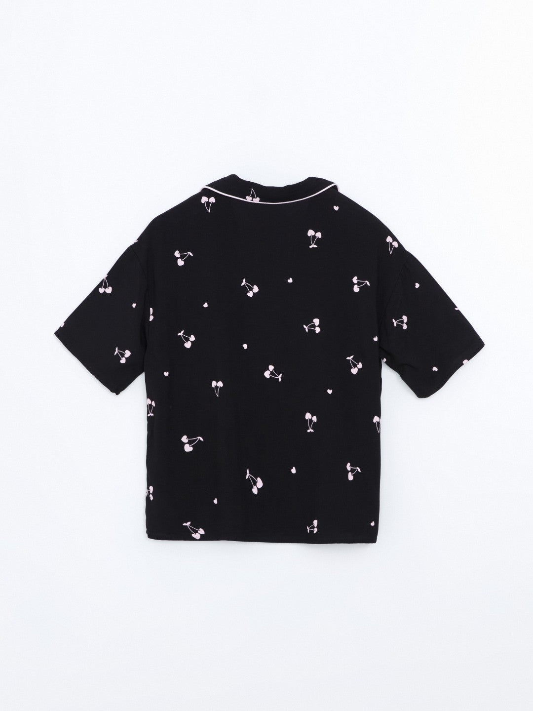 LCW Dream Shirt Collar Patterned Women Pajama Set