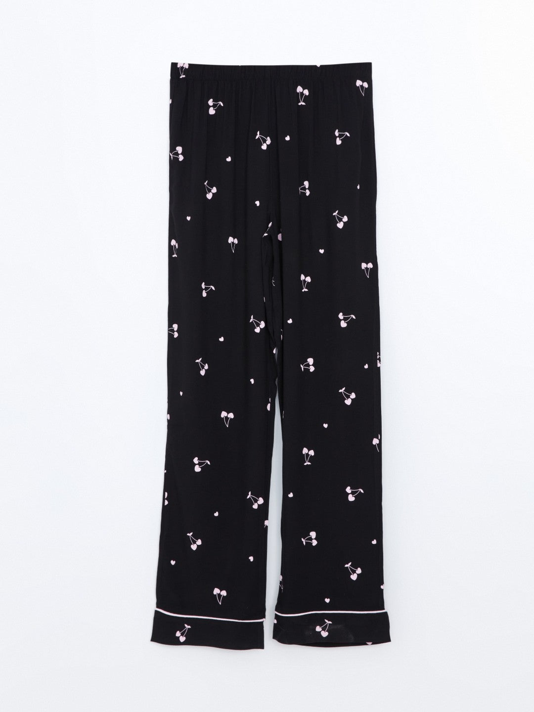 LCW Dream Shirt Collar Patterned Women Pajama Set