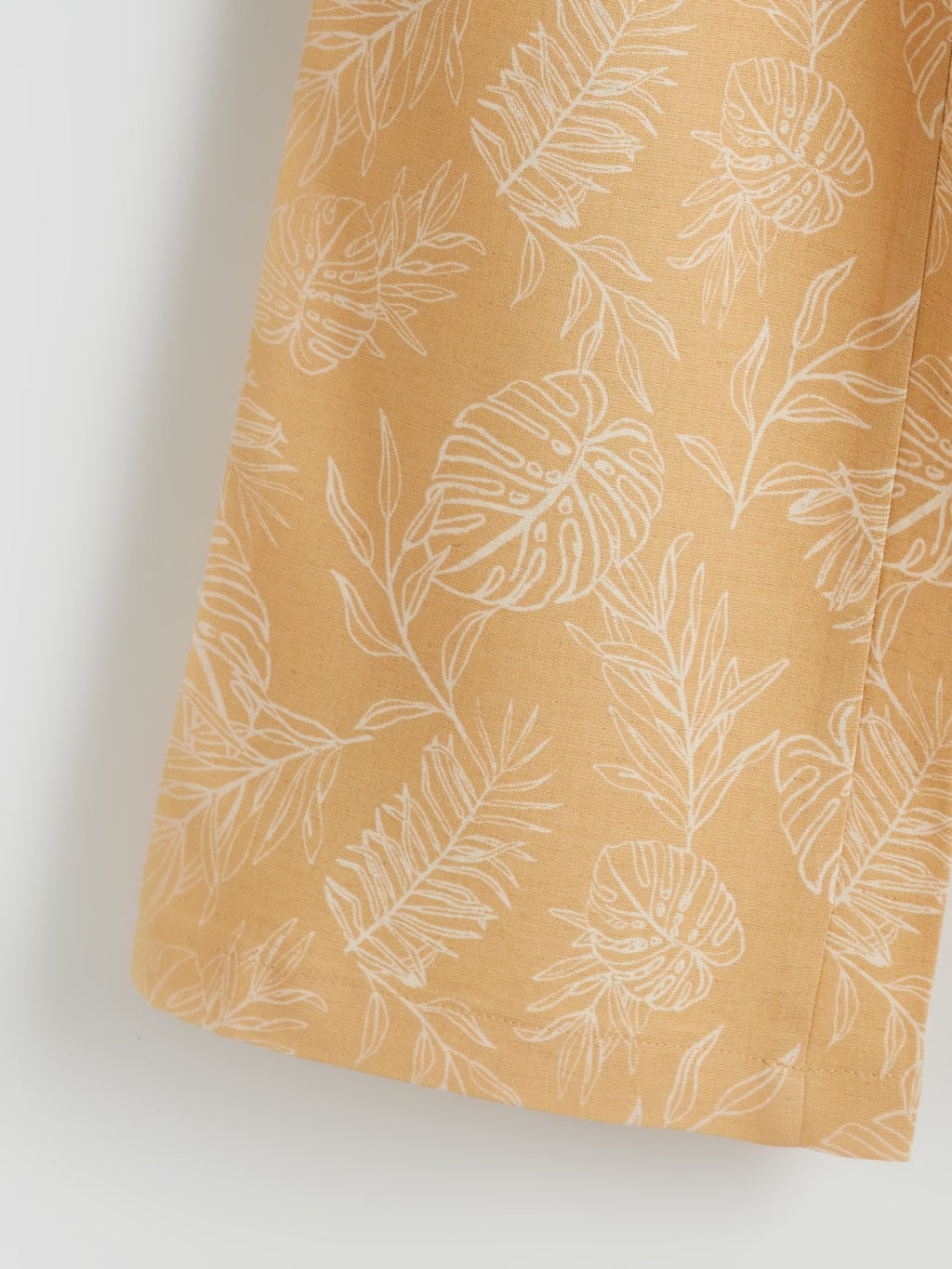 LCW Kids Elastic Waist Linen Blend Girl Trousers