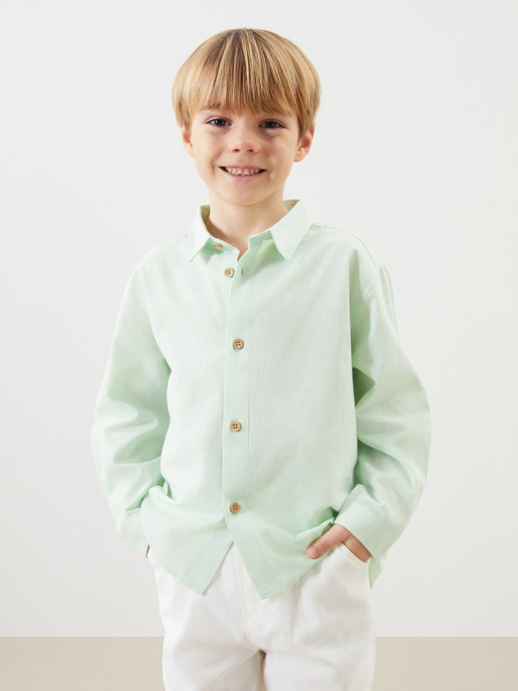 LCW Kids Basic Boy Shirt And Trousers 2-Pack