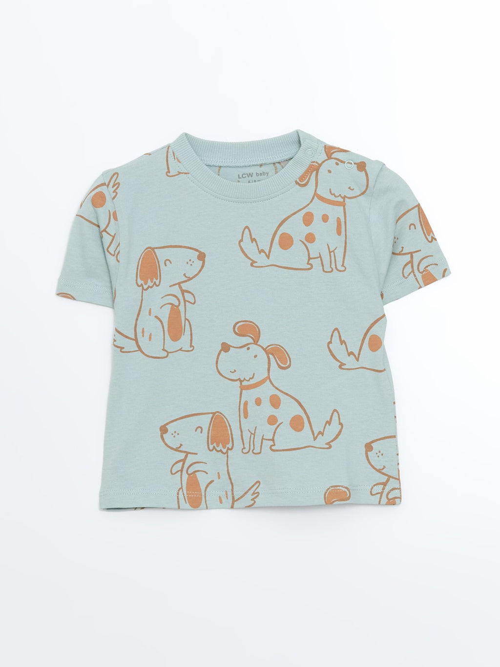 LCW Baby Printed Baby Boy T-Shirt And Sweatpants 2-Piece Set