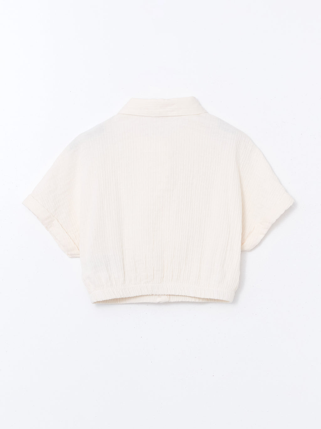 Textured Girl Crop Shirt