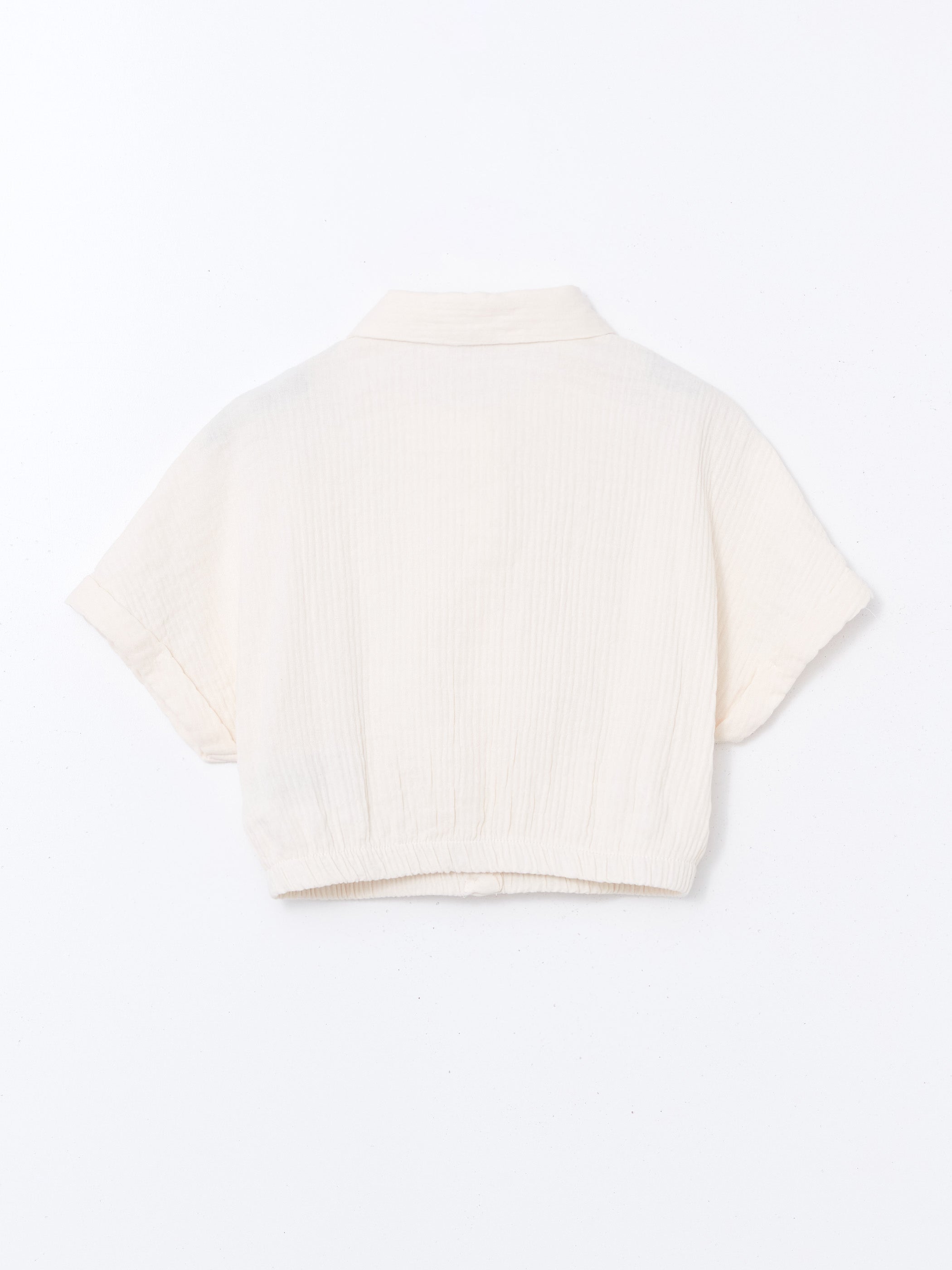 Textured Girl Crop Shirt