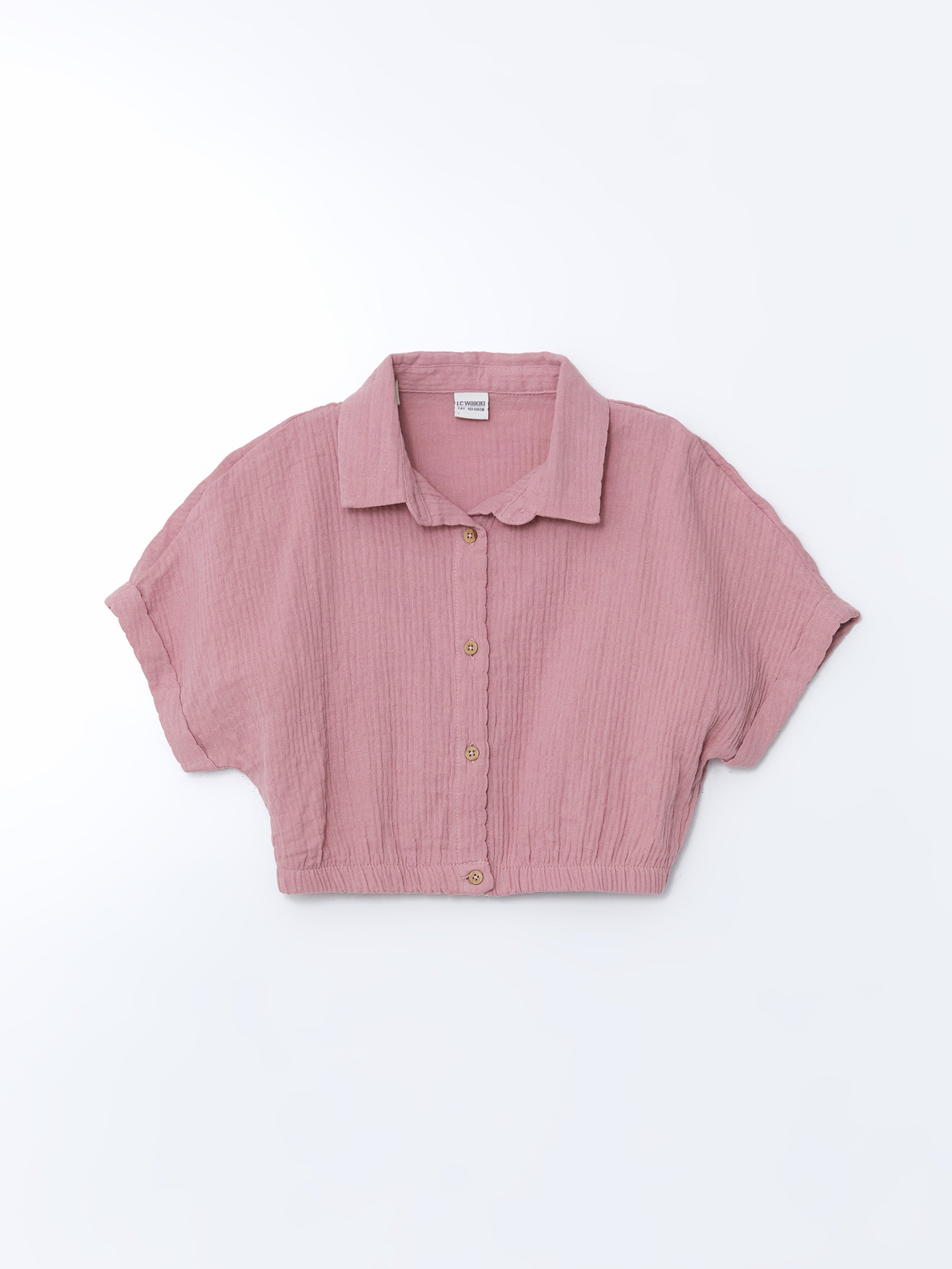 Textured Girl Crop Shirt