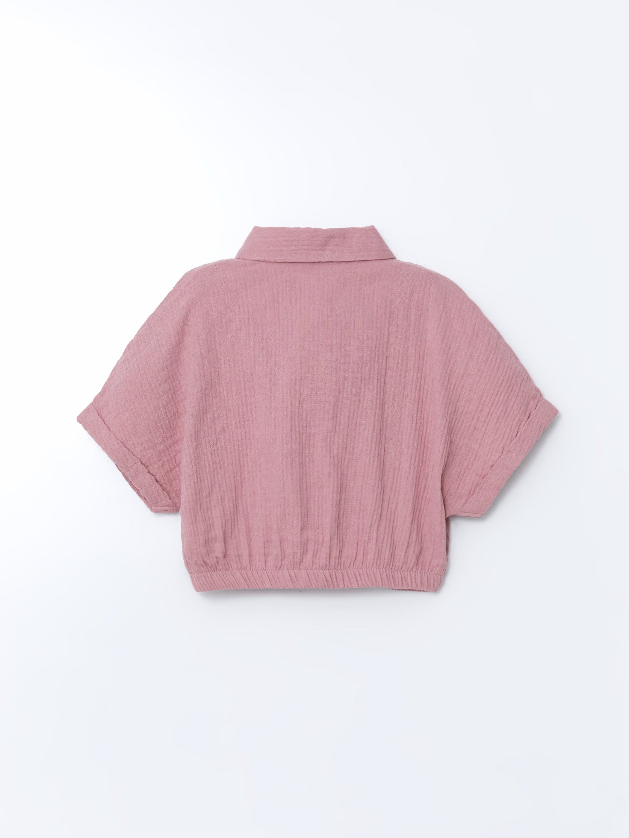 Textured Girl Crop Shirt